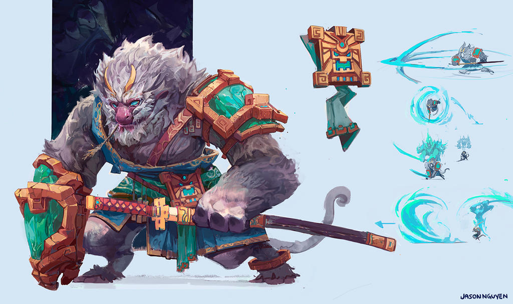Monkey Warrior by JasonTN