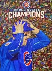 Cubs Champions Rizzo by VasiliZ