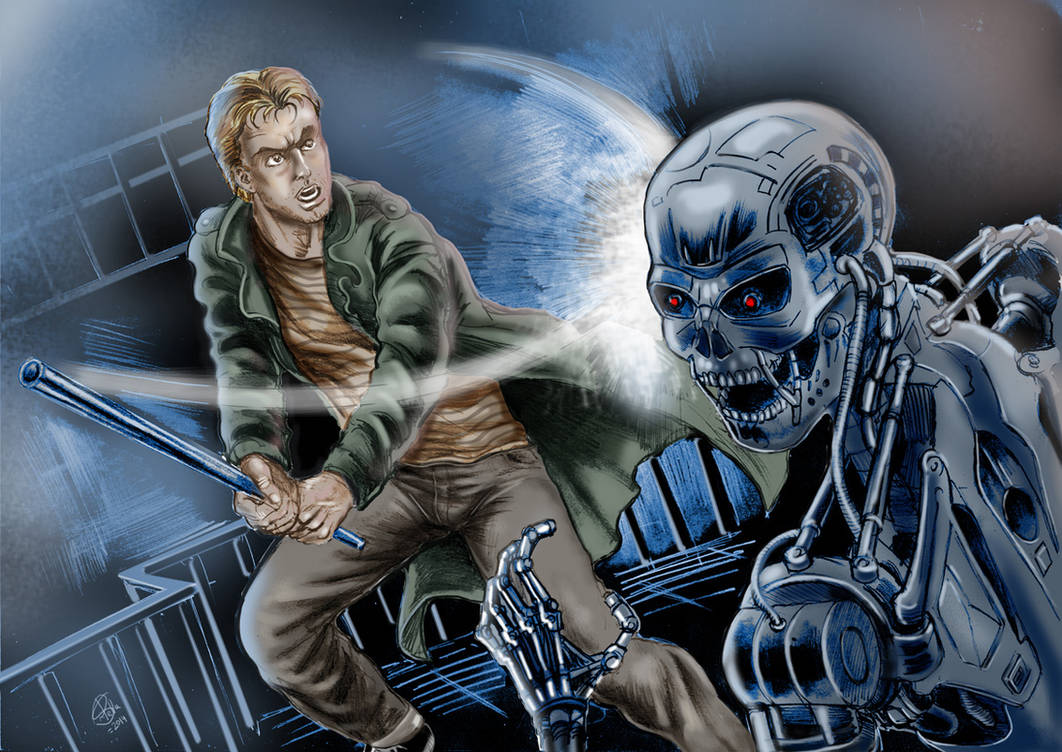 Terminator Defeating Terminator final battle by rodstella on DeviantArt