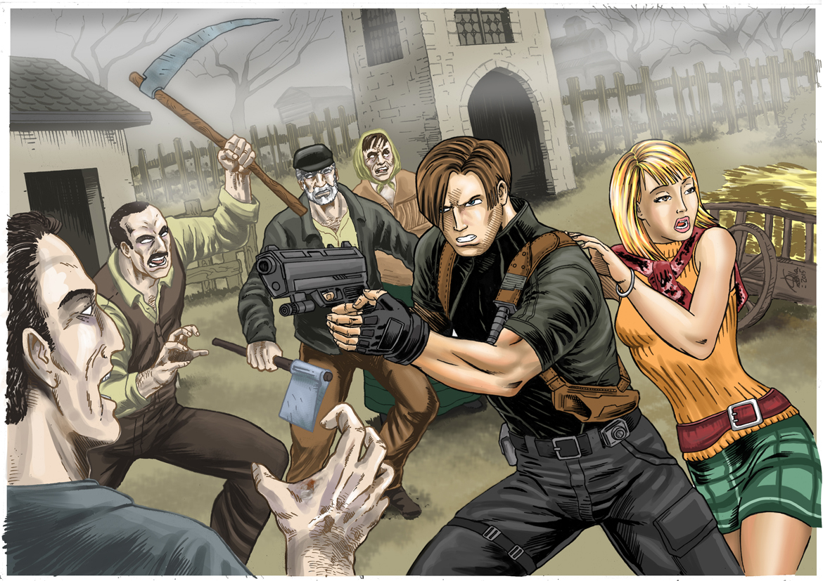 Leon, Ashley, & Ada Art - Resident Evil 4 Art Gallery