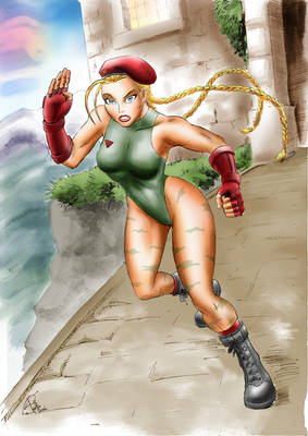 Cammy on her battleground - updated