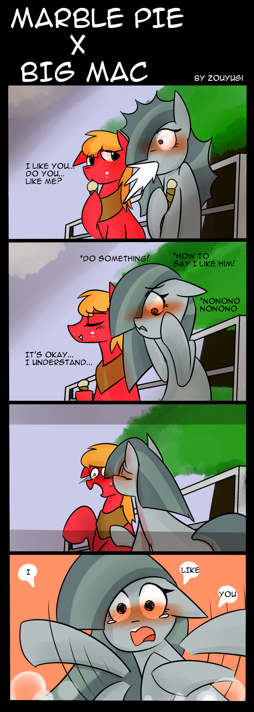 My Little Pony: MARBLE X MAC by zouyugi