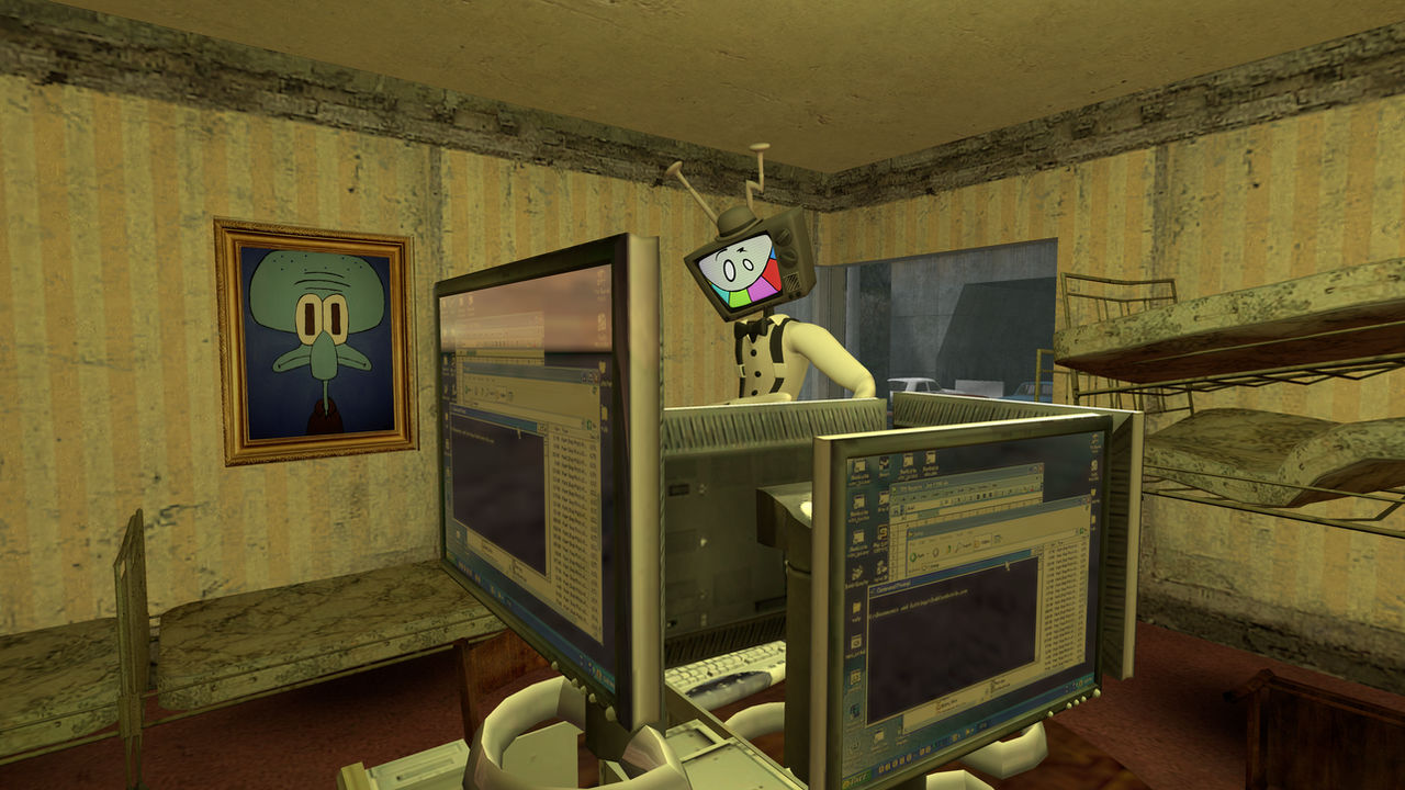 he is watching..
