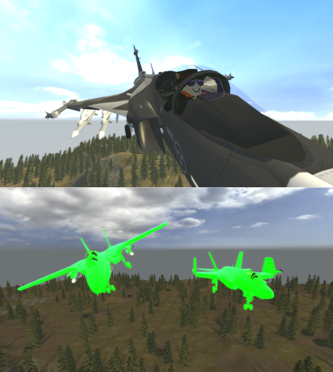 Dogfight at the Tellerian Forest Airspace