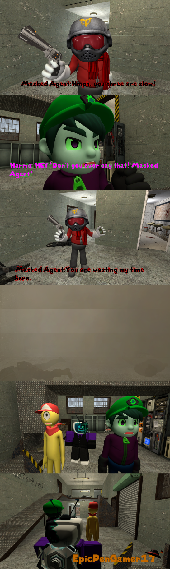 Masked Agent Encounter
