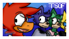 The Strength of Four Stamp by ddddspup