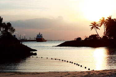 Sunset at Singapore