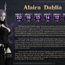 Alaira Dahlia Character Card