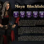 Maya Blacktalon Character Card