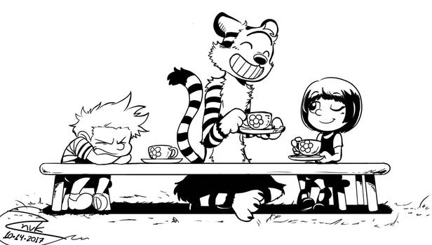 Inktober2017 Day 14 - Tea Party