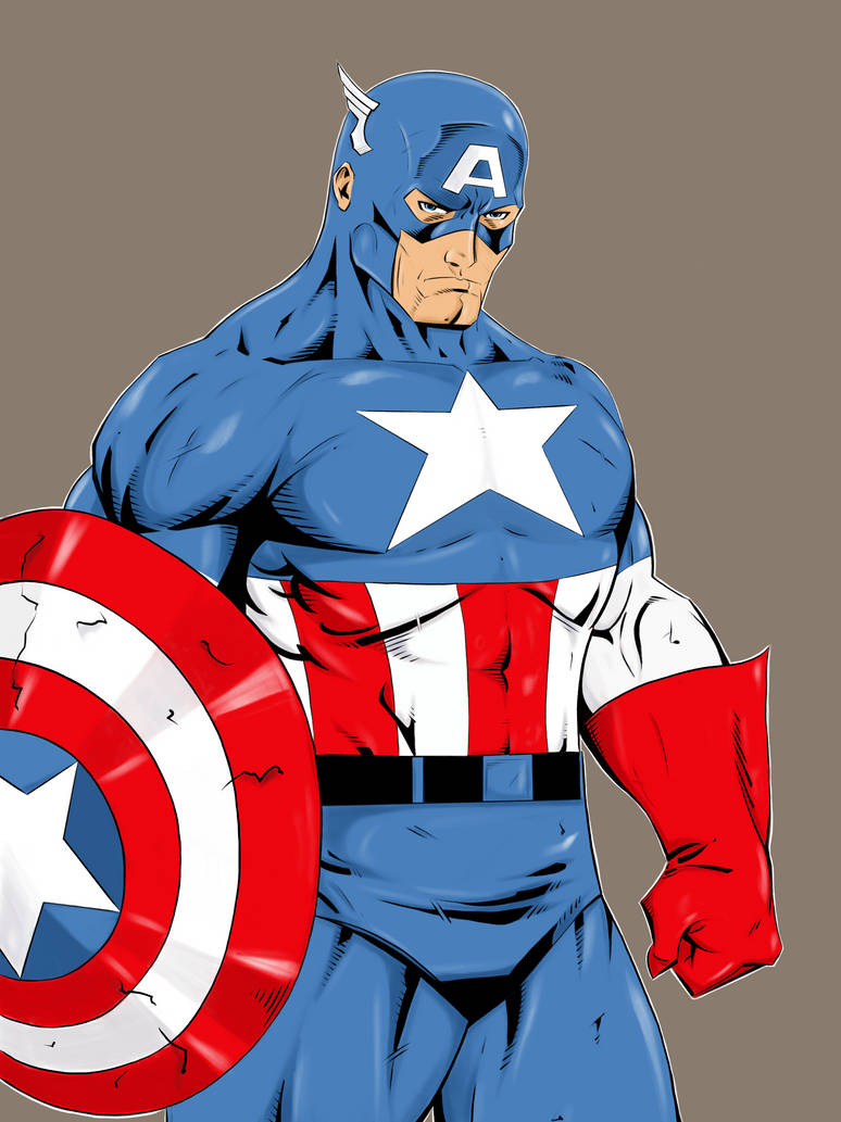 CAPTAIN AMERICA Color Update By Ernestjoel On DeviantArt captain-america-color-update-by-ernestjoel-on-deviantart