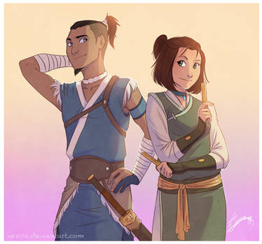 Commission: Sokka and Suki