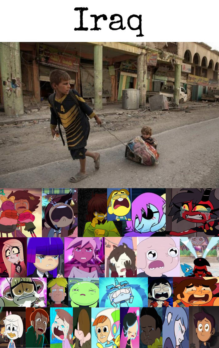 Cartoon Characters Crying At Poor Iraqi Childrens by Mamlukzilla on  DeviantArt