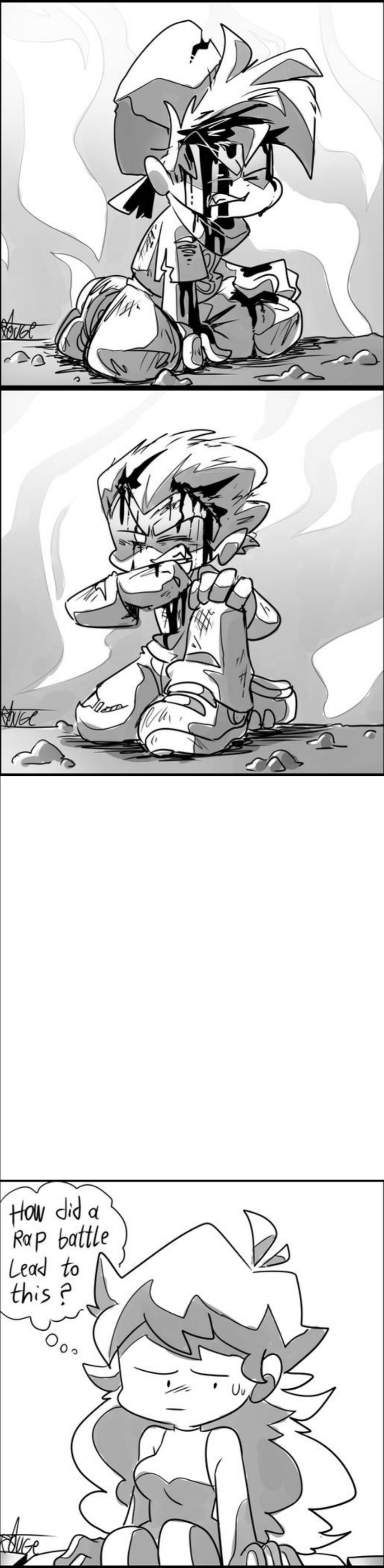 Boyfriend and Pico fighting meme template by Mamlukzilla on DeviantArt