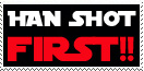 Han Shot FIRST Stamp