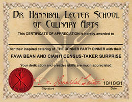 Culinary School Certificate