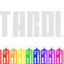 Rainbow TARDIS Wallpaper