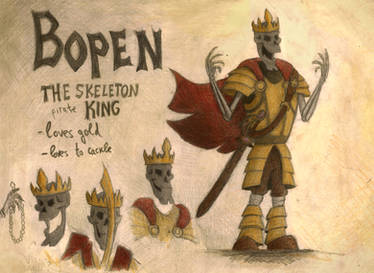 Bopen the skeleton king