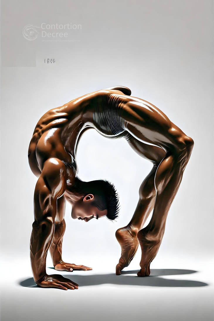 Contortion Bodybuilding Male Contortion - Oiled Table Bodybuilder (2 pics) by ContortionDecree ...