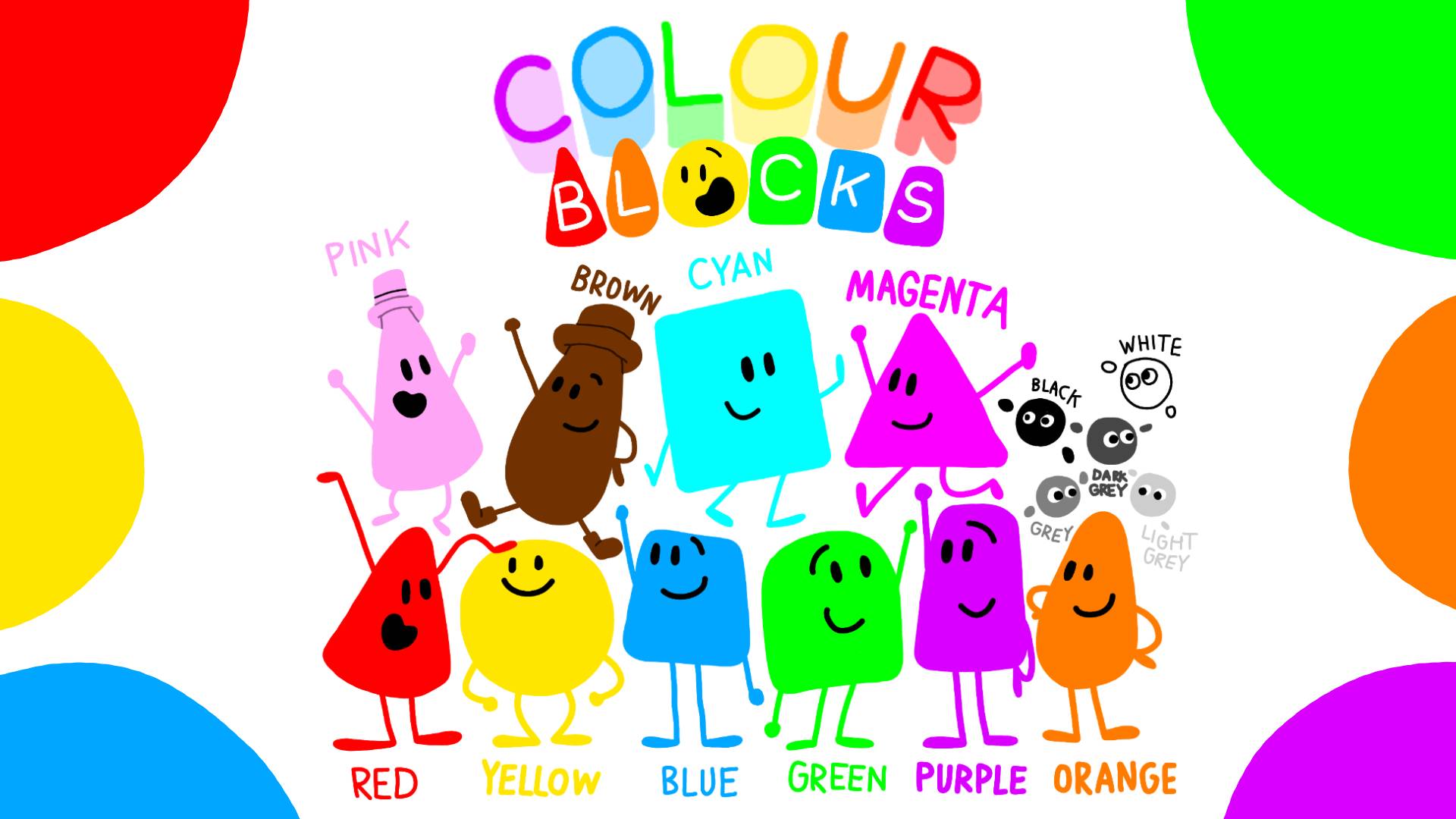 Meet the Colourblocks! 🔴🟠🟡🟢🔵🟣