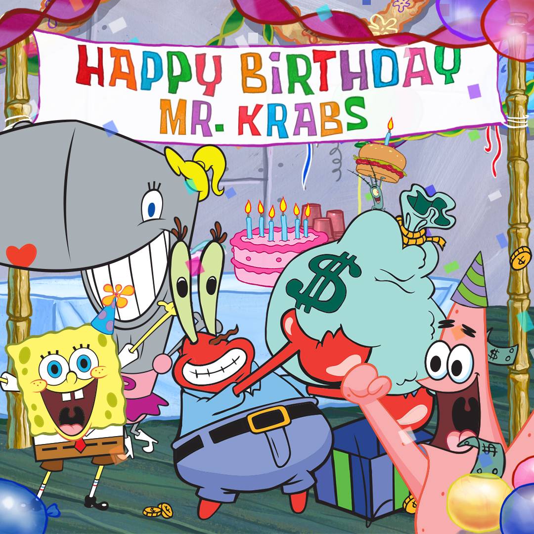 Happy Birthday, Mr. Krabs! by MarvelouzTube on DeviantArt
