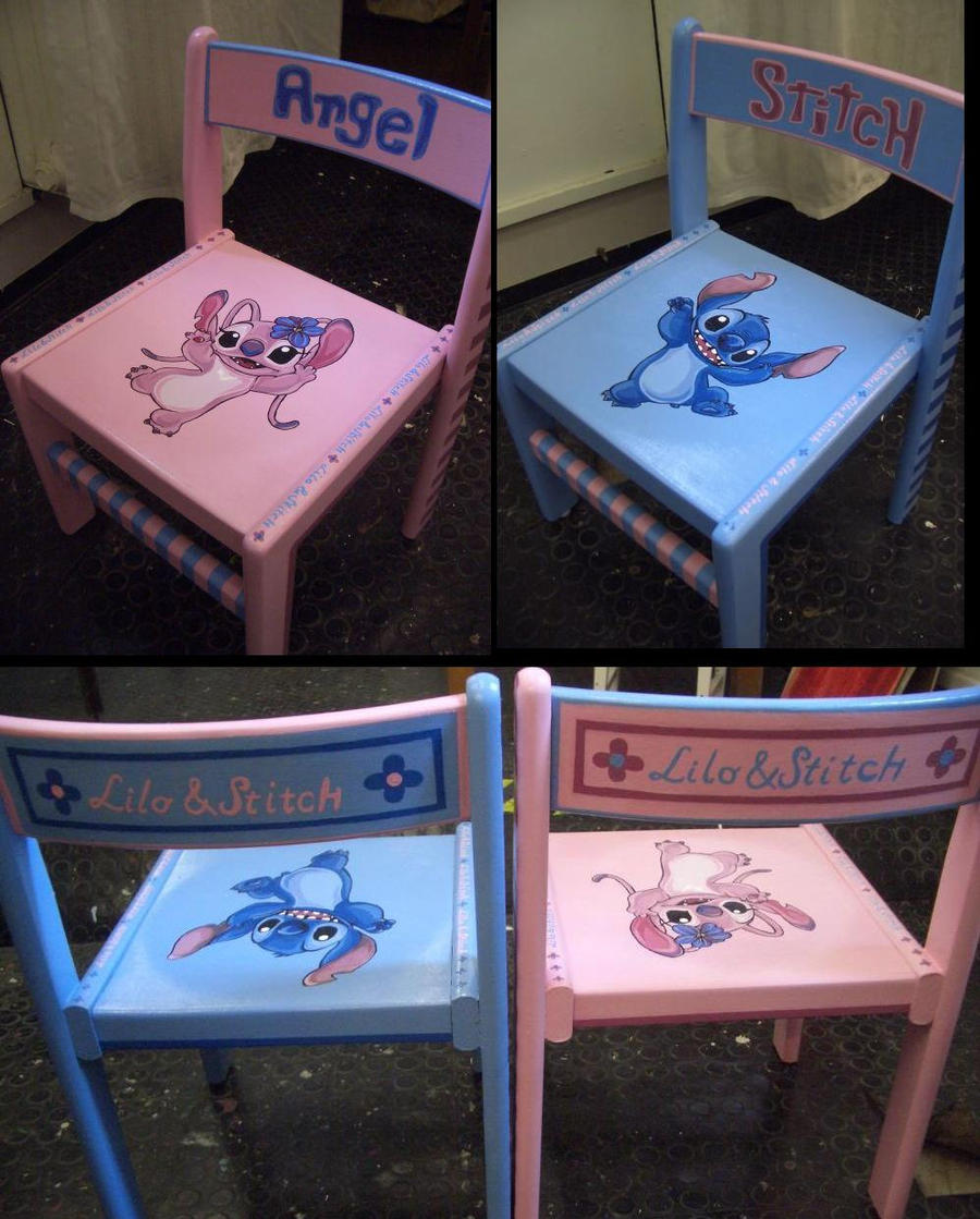 Stitch and Angel chairs by taiyakitsune on DeviantArt