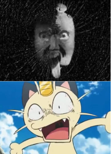 Meowth Scared Meowth scared BND of Doom by clarizzarobinson on DeviantArt