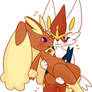 cinderace x lopunny