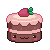 strawberry chocolate cake icon by milkbun