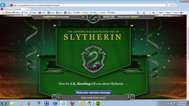 SLYTHERIN!!!