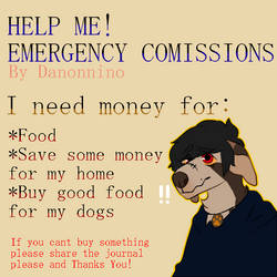 Help me! Emergency comissions READ BELLOW