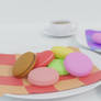 Macaroons with a Cup of Coffee