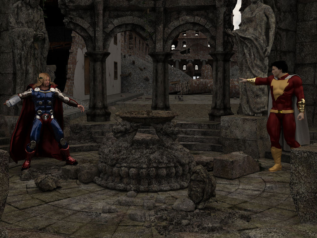 Thor Vs Captain Marvel by Kirtemor on DeviantArt