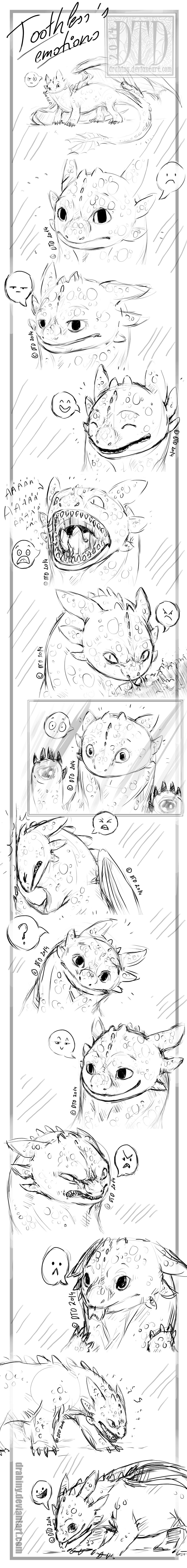 Toothless's emotions