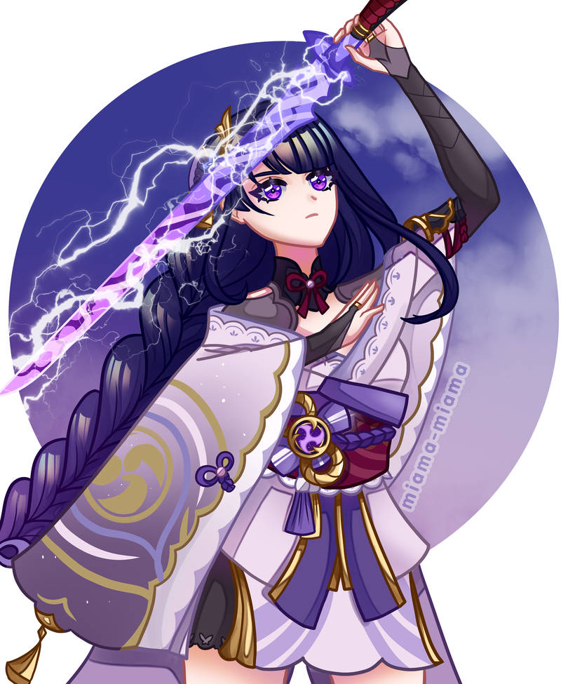 Ubermation Raiden genshin impact raiden shogun by miama-miama on DeviantArt