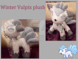 Handmade Winter Vulpix plush