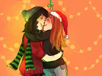 kiss me babe its christmas time