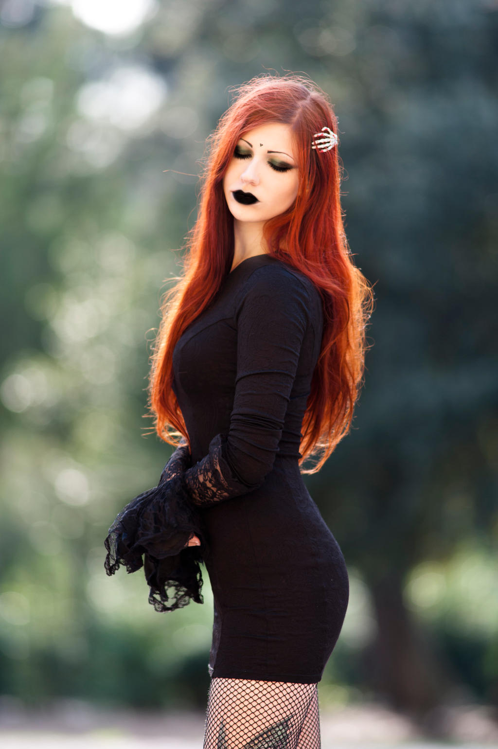 Redhead Dark Lady By Cradleofdoll On Deviantart