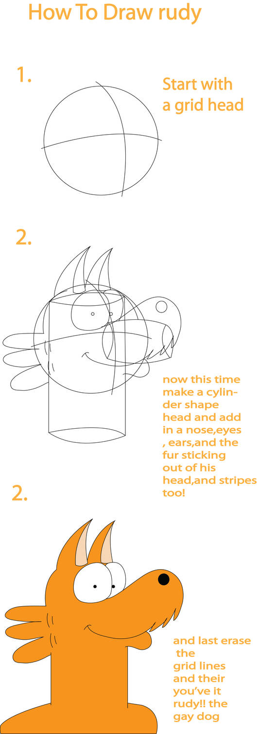 How To Draw Rudy(retween) by Thegarfieldtouch on DeviantArt