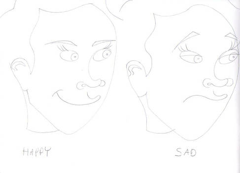 how to draw 4 emotions kristen tutorial drawing