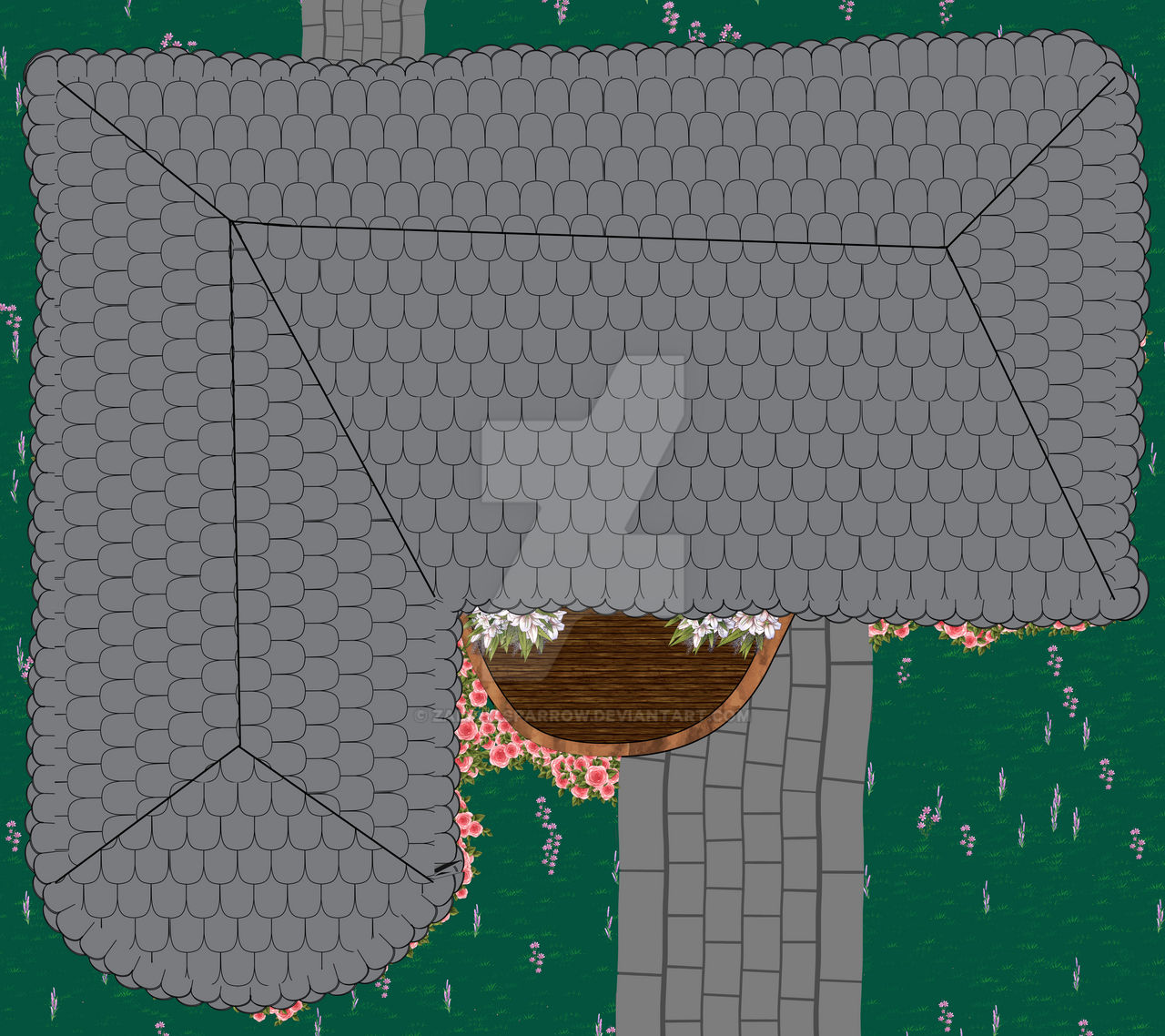 Dnd Tavern/inn roof map by ZalphaSparrow on DeviantArt