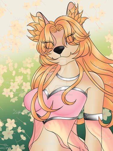 Fox goddess colored