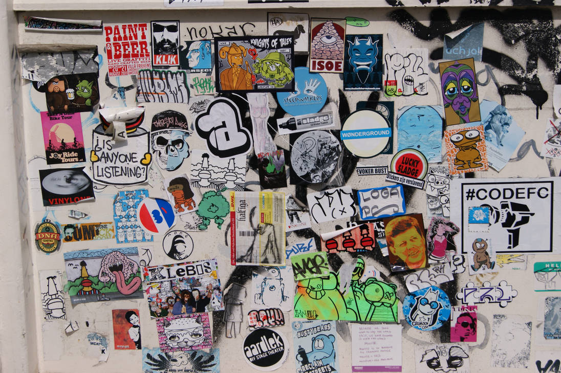 Sticker Wall Man Stickerwall by r2Mokum on DeviantArt