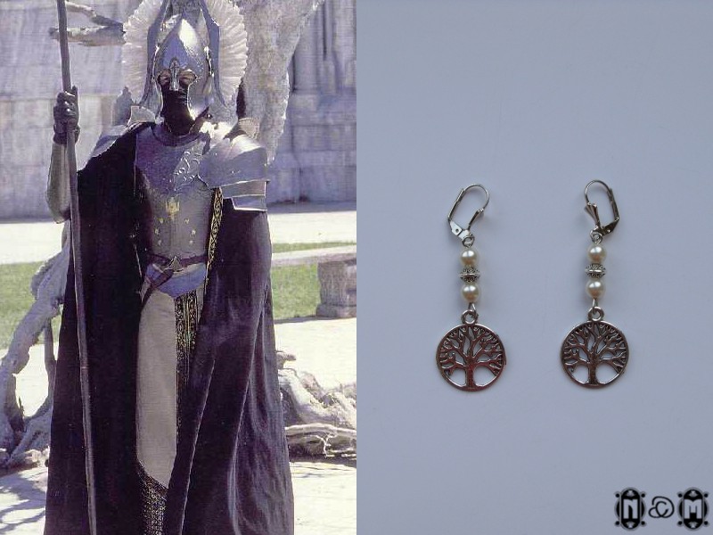 Gondor - Aragorn - White Tree Earrings