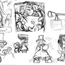 Skullgirls Sketch pile