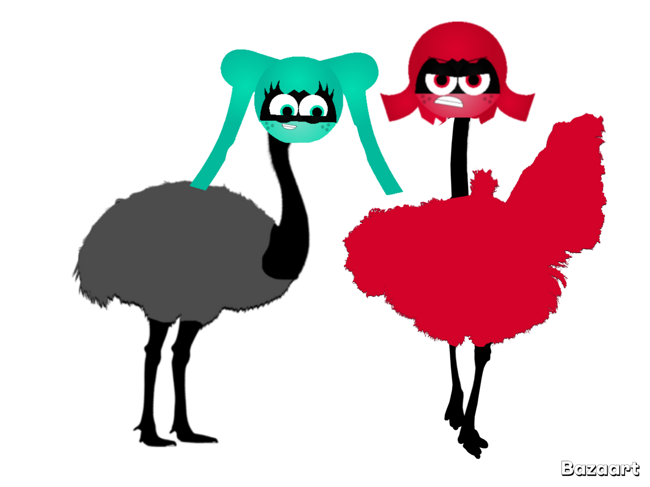 Rummer And Ragger Ragger and Rummer as Ostriches by s2cdsed on DeviantArt