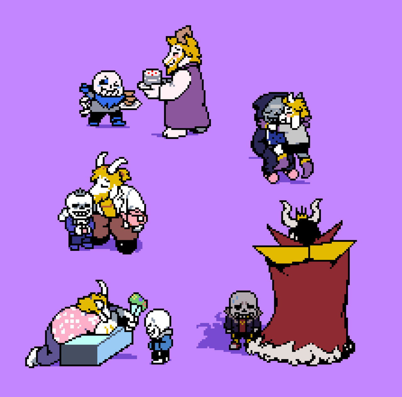 Sans x Asgore by Dracozhilla on DeviantArt