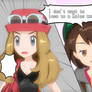 Gloria doesn't want to lose to a Kalos woman.