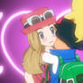 Ash hugs Serena.