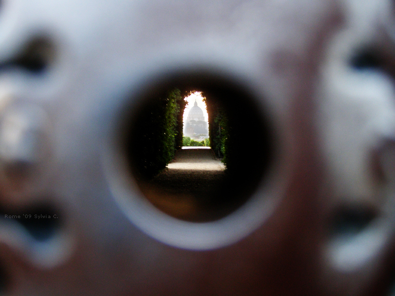 Vatican in a key hole